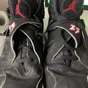 Black air jordan sneakers